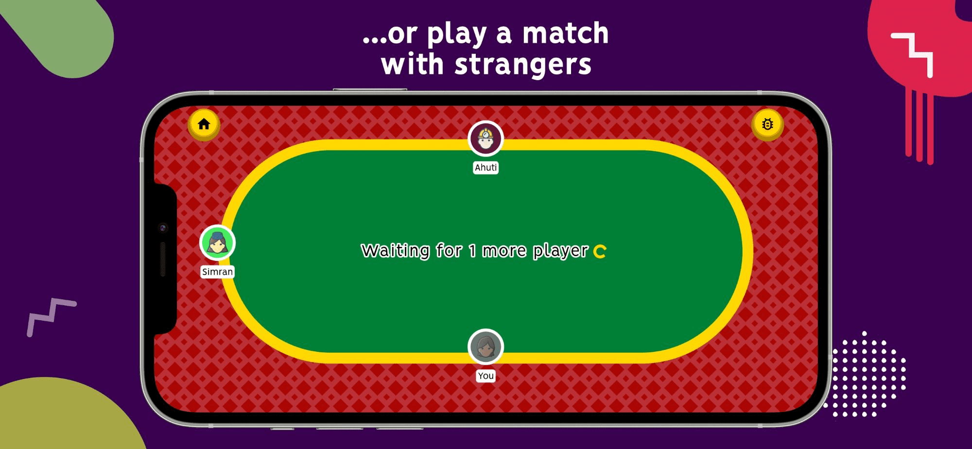 Callbreak Multiplayer App Lobby Page Screenshot